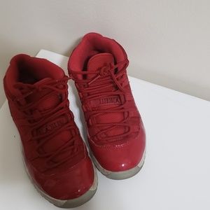 red patent leather jordans